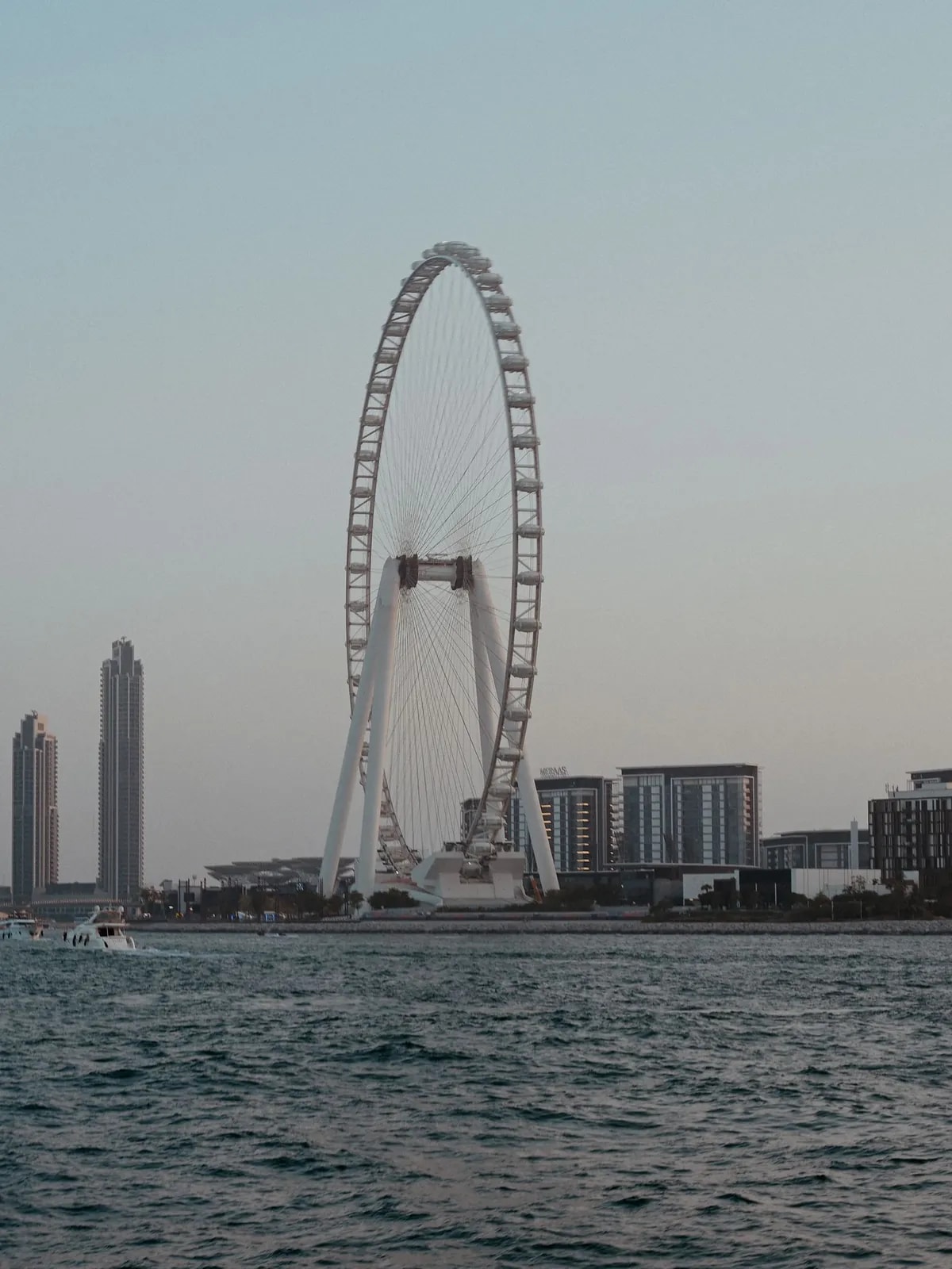 Ain Dubai and the Dubai Harbour coast between JBR and Palm Jumeirah, home to Emaar Beachfront