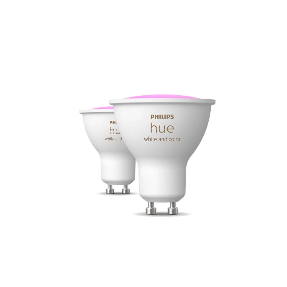Philips Hue White & Colour Ambiance GU10 Smart Spotlight (Twin Pack)