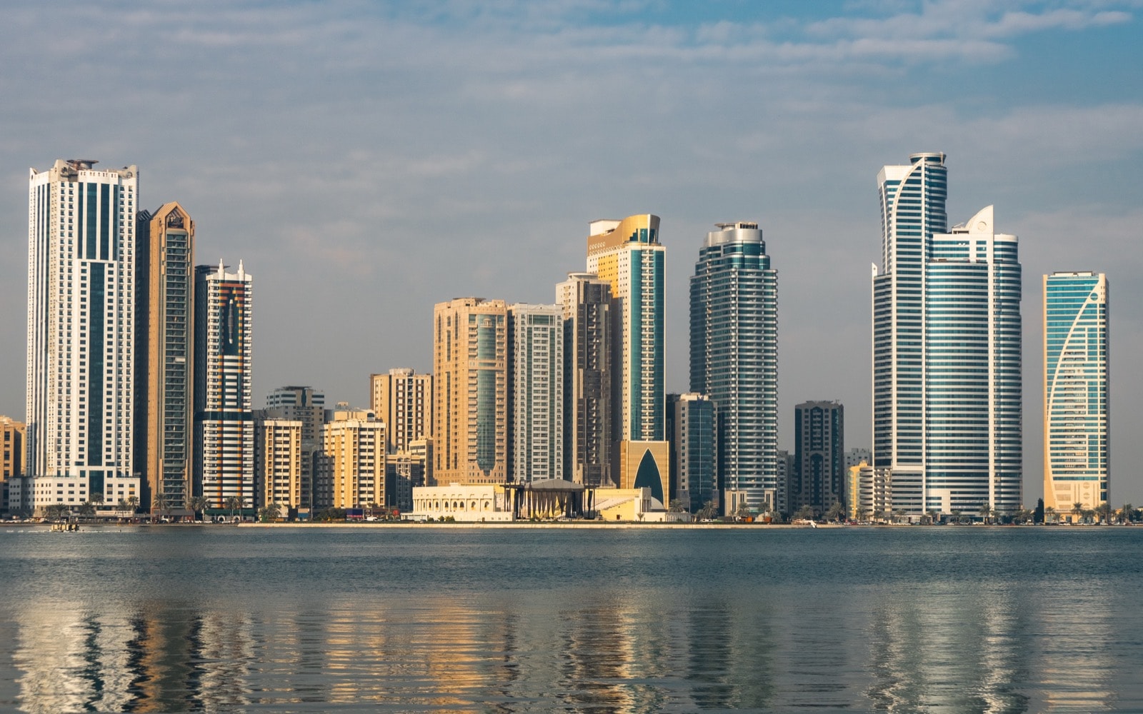 Northern Emirates skyline near the Ajman office