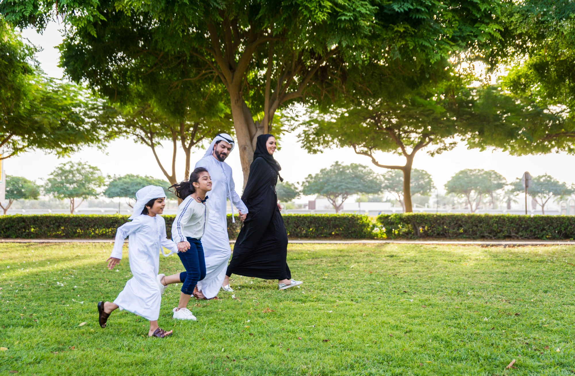 A whole-home smart system running lighting, climate, and security in a Dubai home